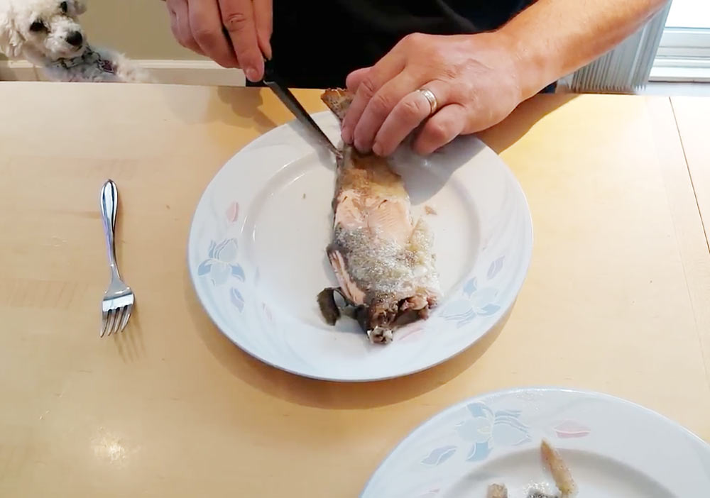 how to debone a trout
